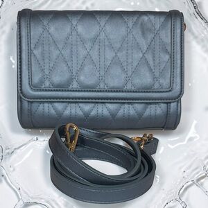 Save the Girls blue quilted handbag
